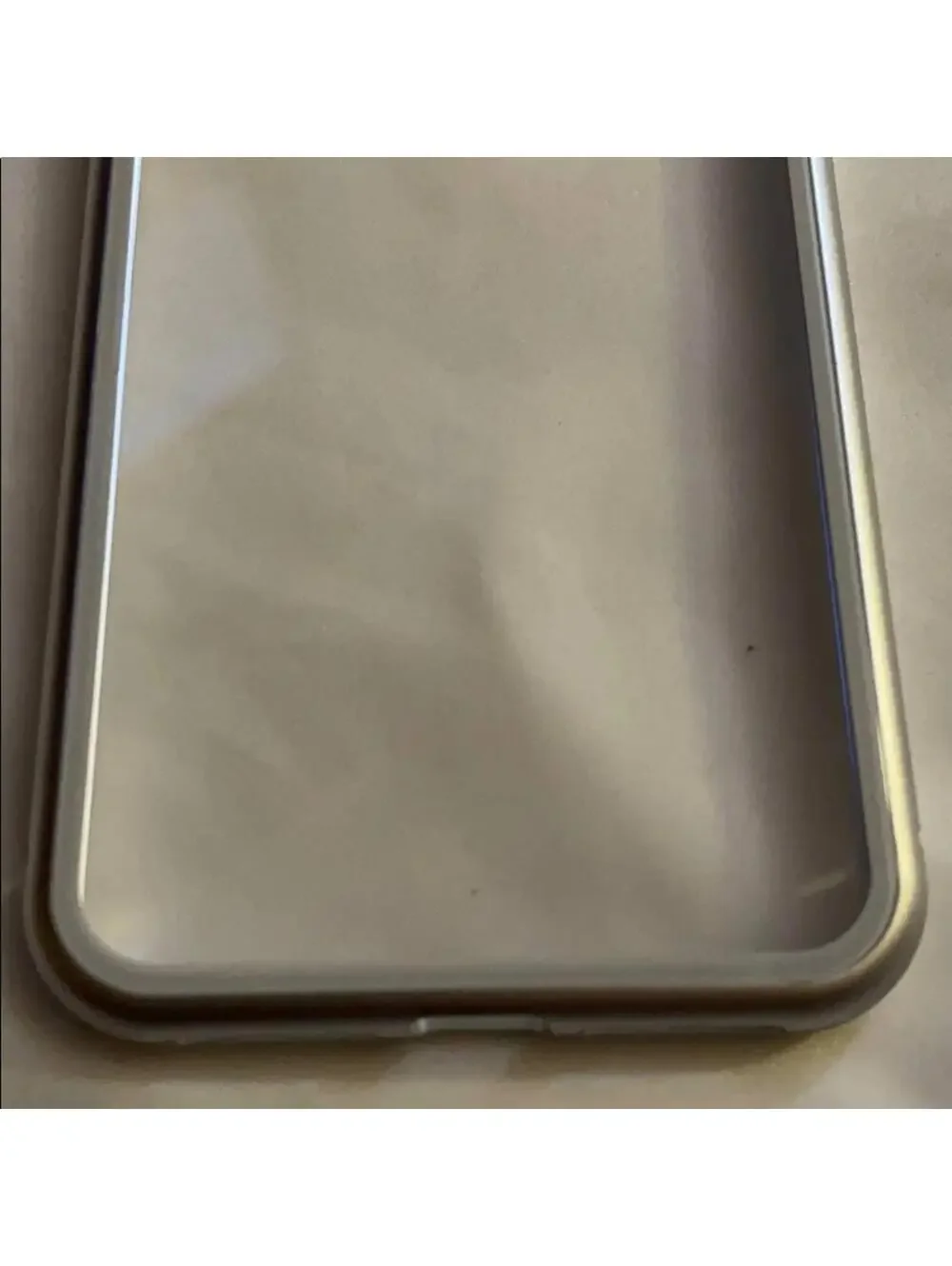 iPhone X/Xs Max clear w silver border